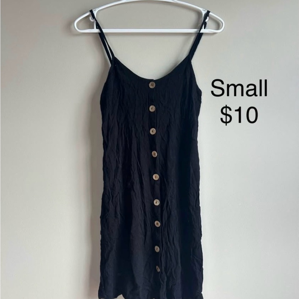 Black Button-Down Dress